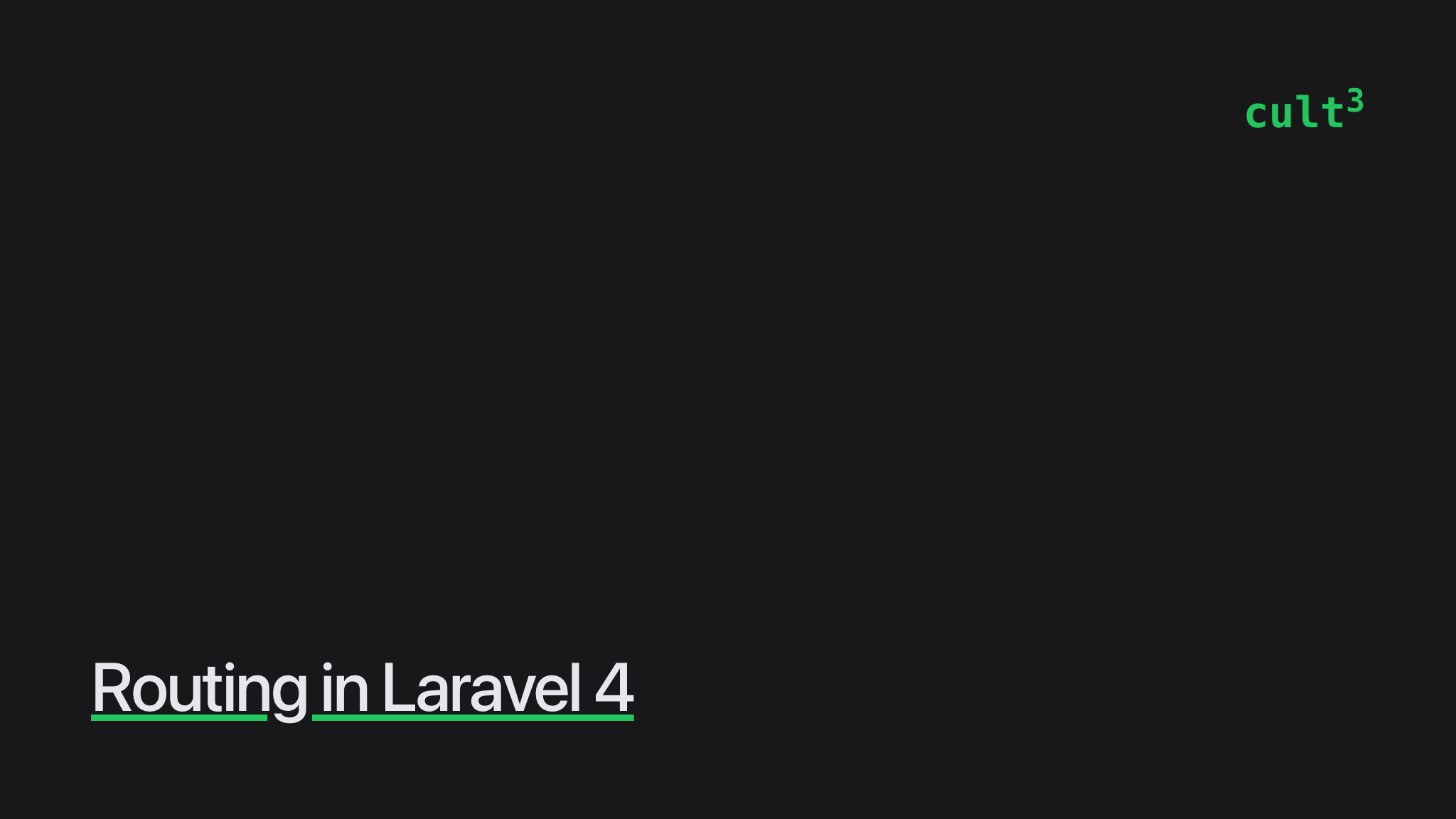 Routing In Laravel 4 | Culttt