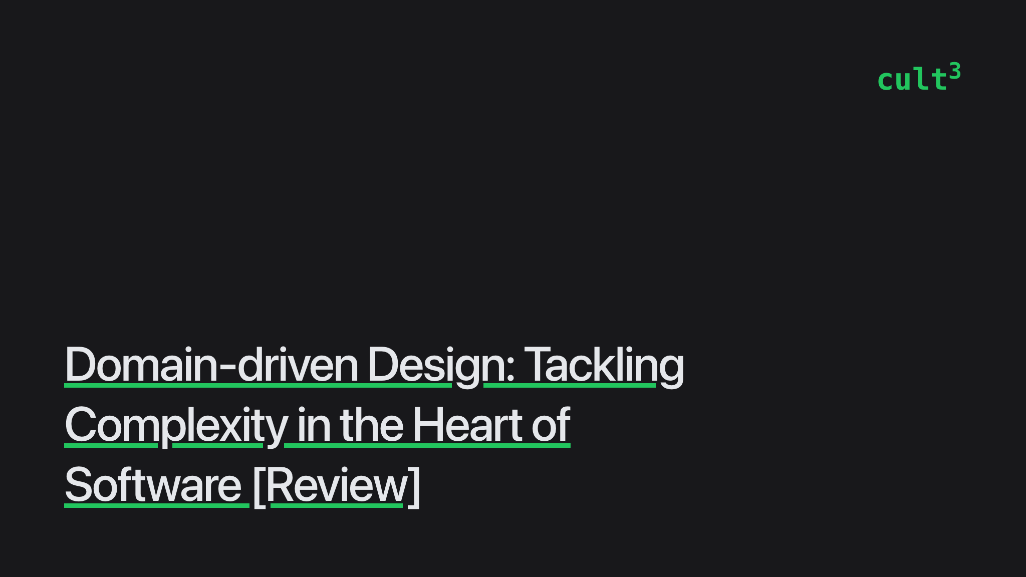domain-driven design tackling complexity in the heart of software review